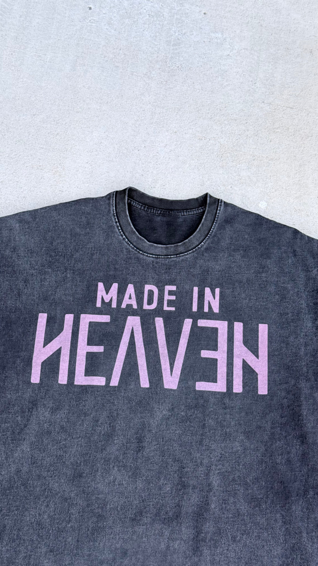 Made in Heaven oversized heavyweight Distressed washed - pink