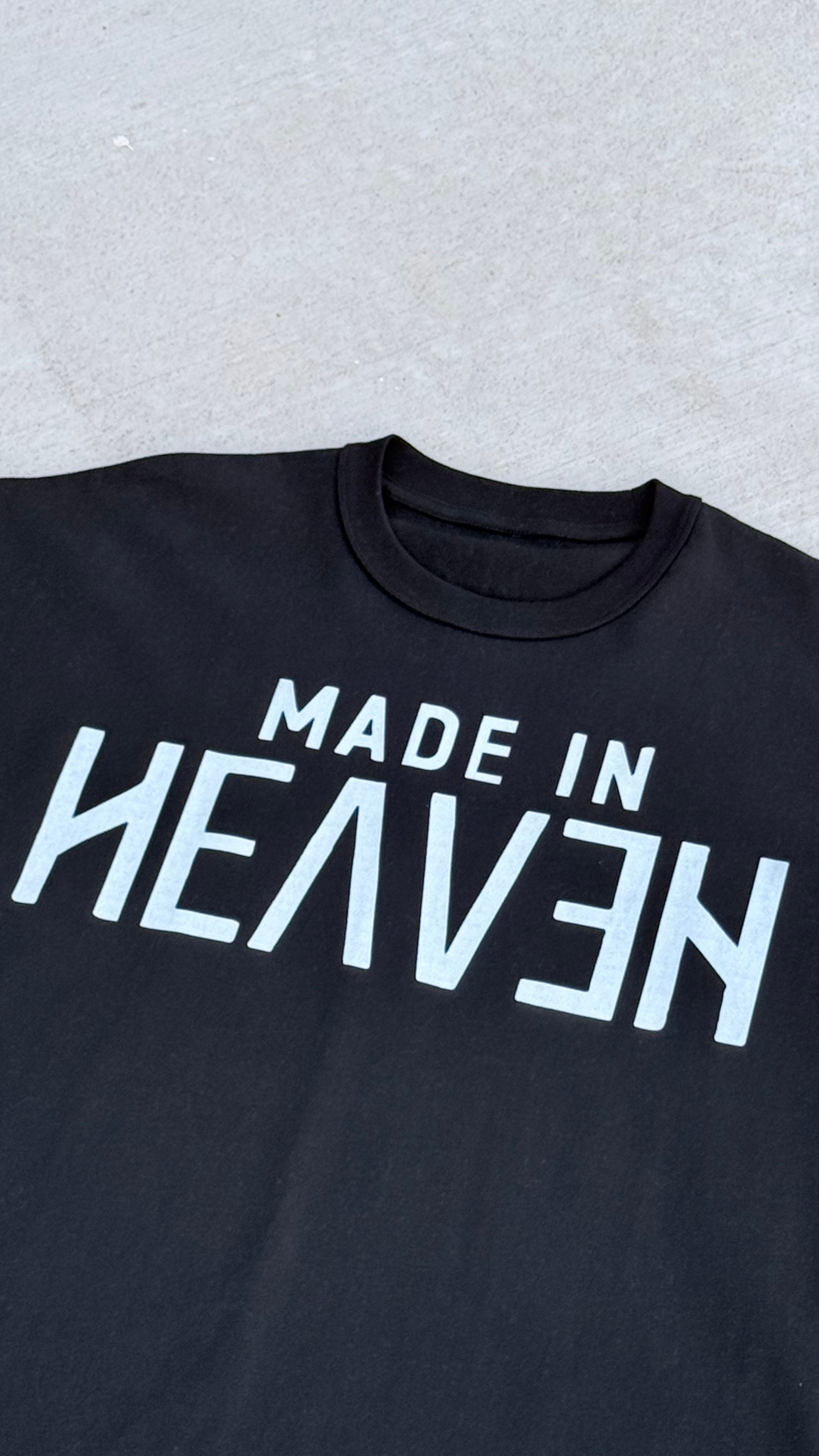Made in Heaven - Black - oversized heavyweight Tshirt