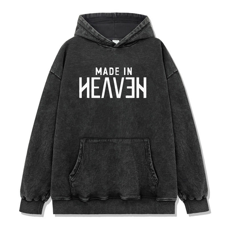 Made in Heaven Oversized Hoodie - Distressed