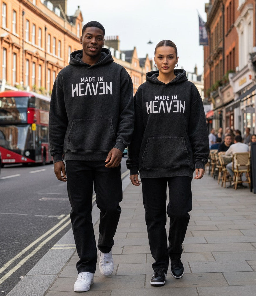 Made in Heaven Oversized Hoodie - Distressed